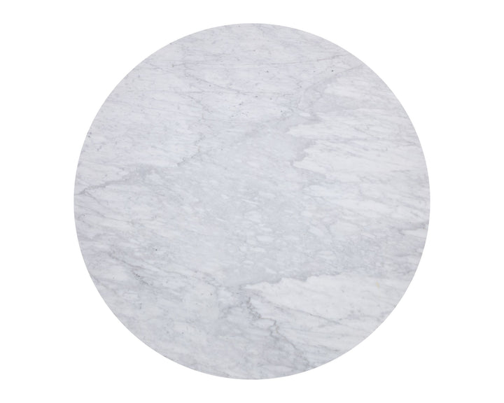 Round - White Marble - 54"