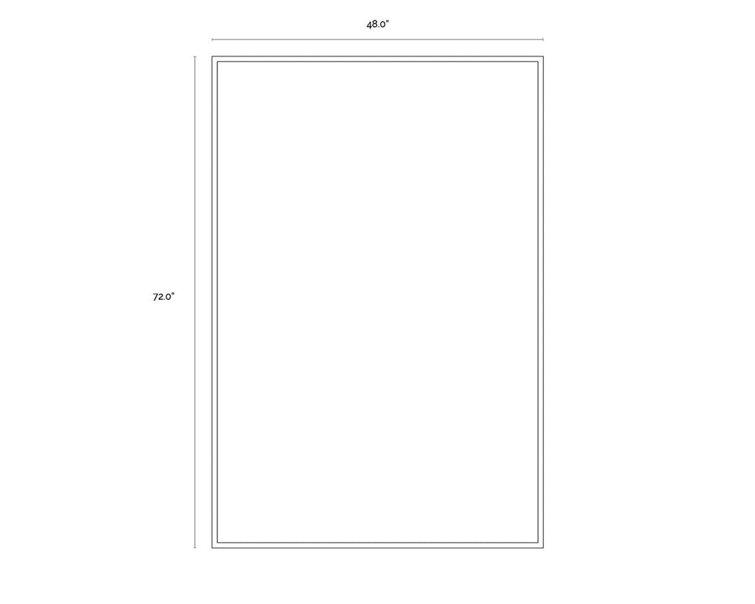 48" X 72" - Black Floater Frame