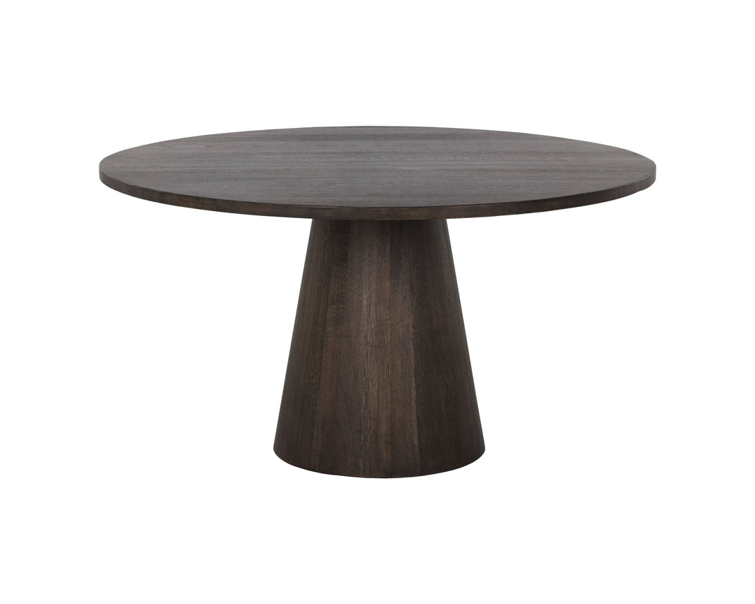 Round - Brown Oak - 54"