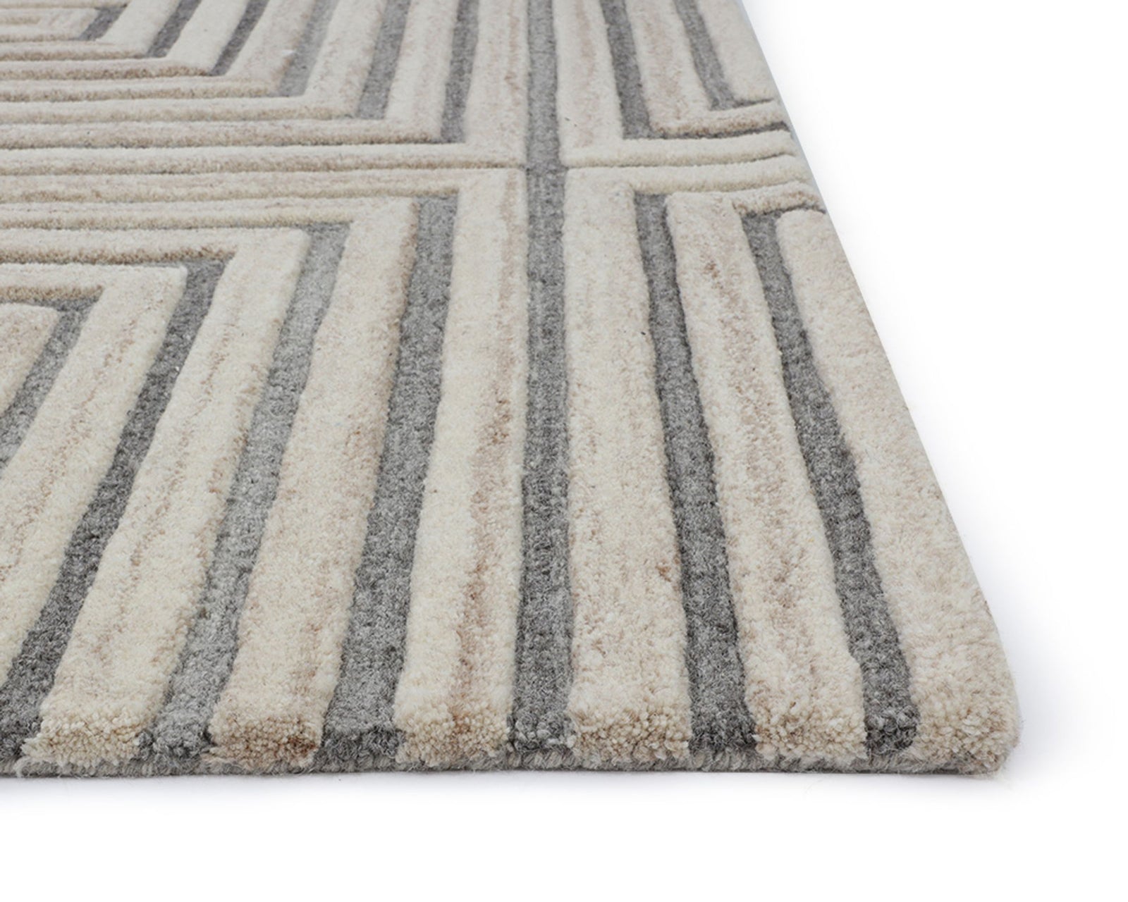 Beige / Grey - 6' X 9'
