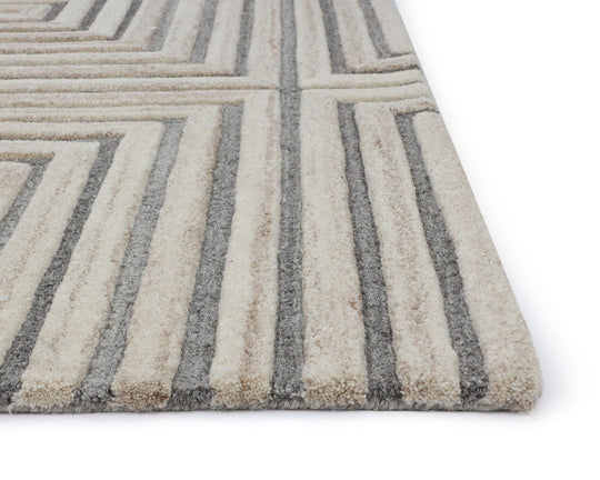 Beige / Grey - 6' X 9'