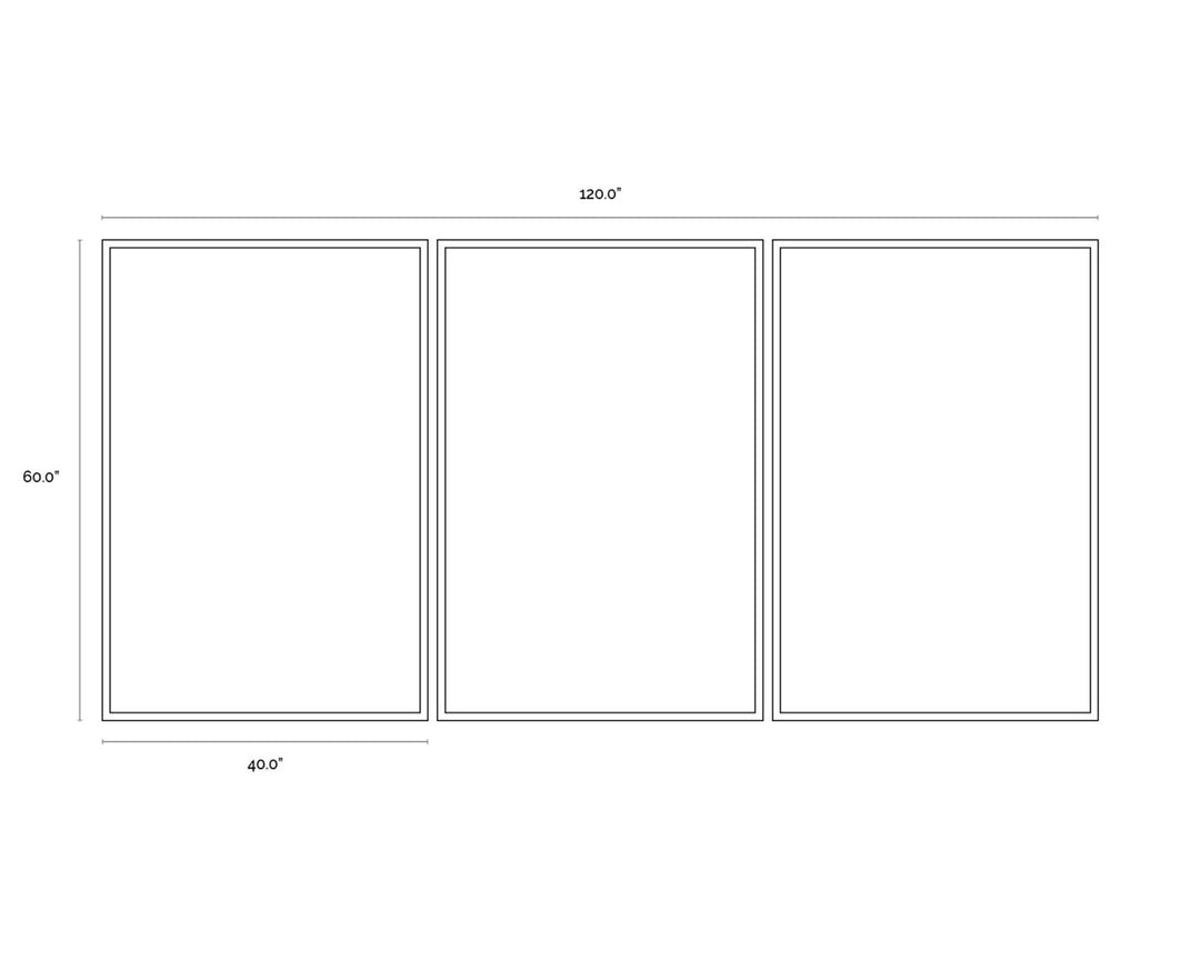 40" X 60" - Black Frame
