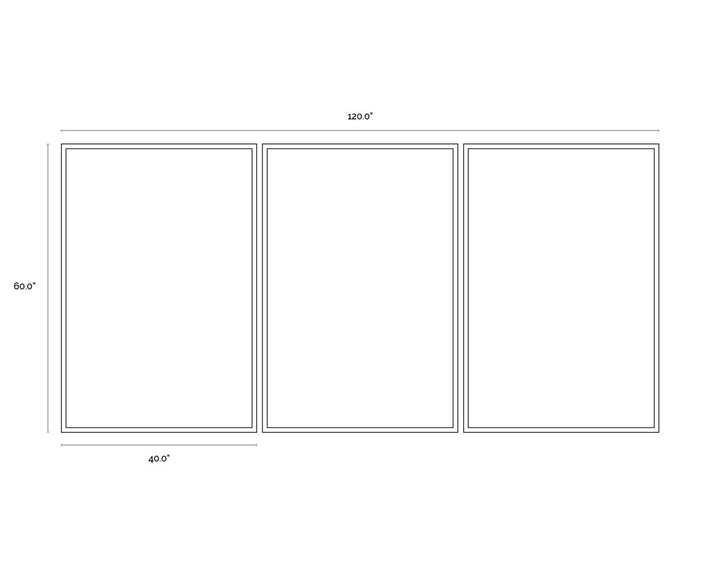 40" X 60" - Black Frame