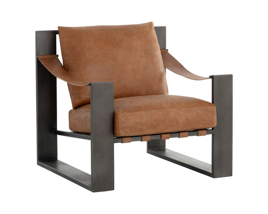 Gunmetal - Tan Leather