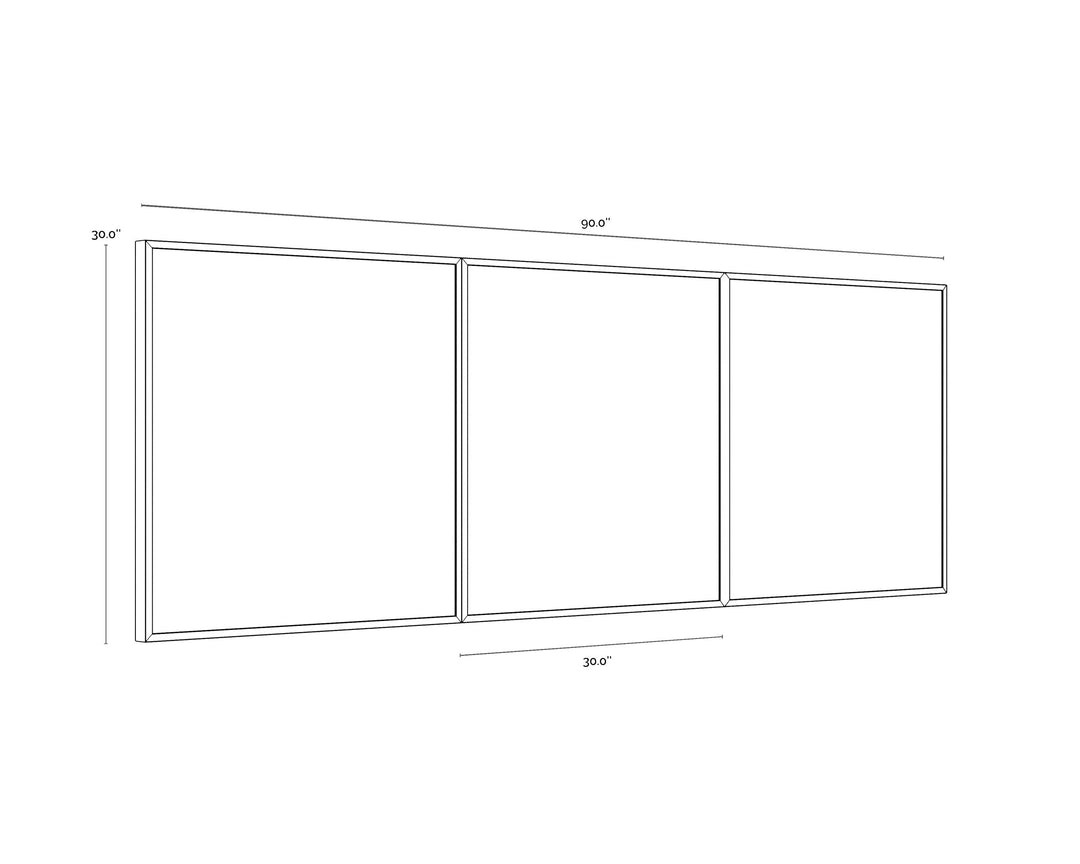 30" X 30" - Black Floater Frame