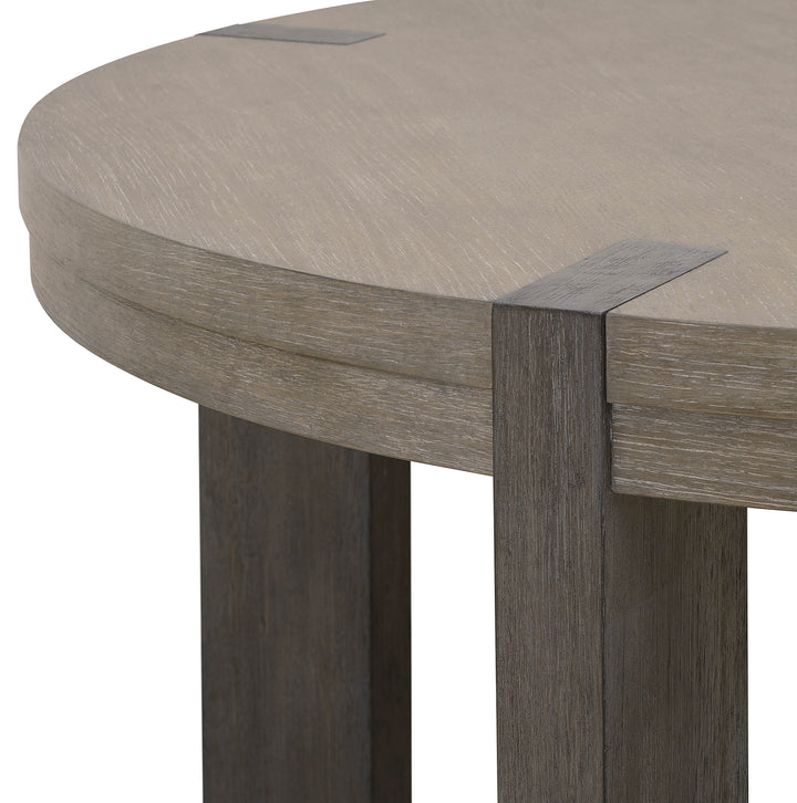 Anderson Park Moose Trail And Frontier Brown Round Dining Table - P402230