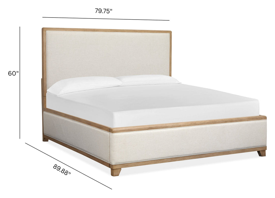 Coventry Honey Wheat Upholstered Panel Bed