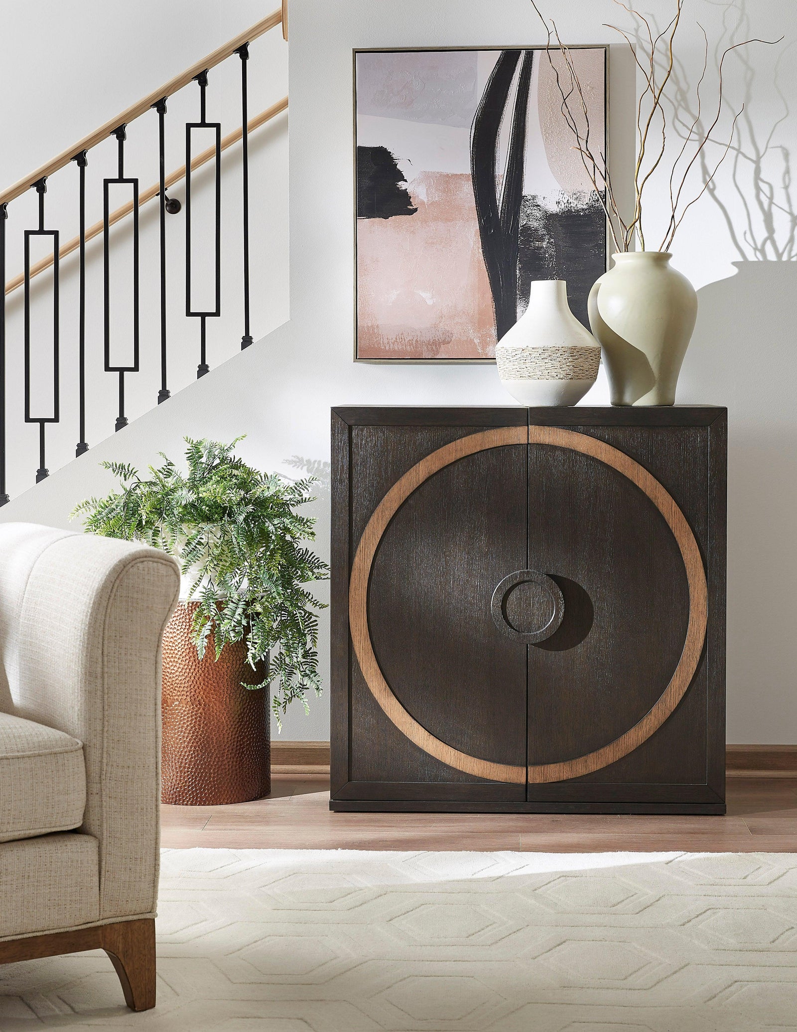 Pulaski 2-Door Accent Cabinet with Shelves SIDEBOARDS + CREDENZAS