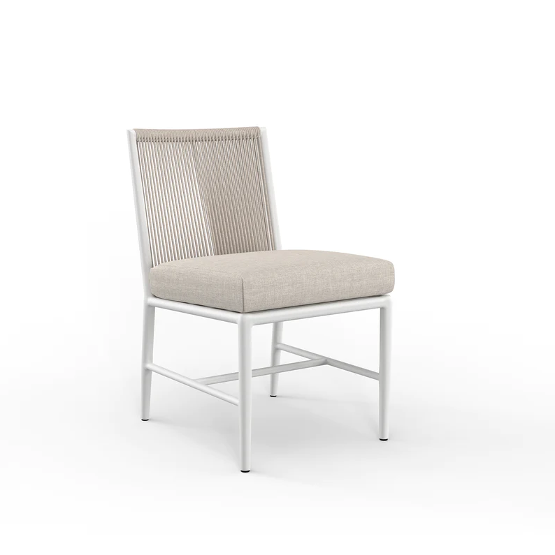 American Home Furniture | Sunset West - Sabbia Armless Dining Chair in Echo Ash, No Welt