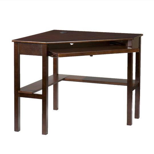SEI Furniture Wardboro Corner Computer Desk - Espresso DESKS