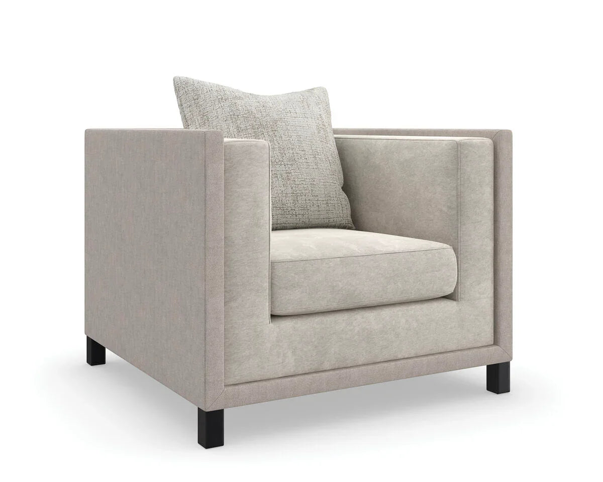 Caracole - Tuxedo Chair - UPH-423-033-B | American Home Furniture