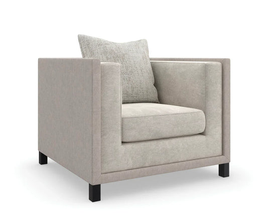Caracole - Tuxedo Chair - UPH-423-033-B | American Home Furniture