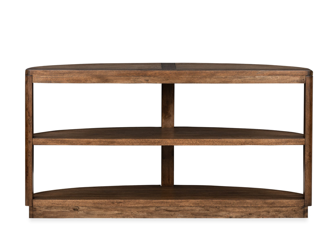 Connolly Brown Demilune Sofa Table - T6499-75