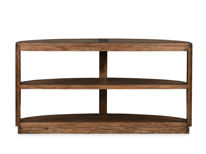 Connolly Brown Demilune Sofa Table - T6499-75