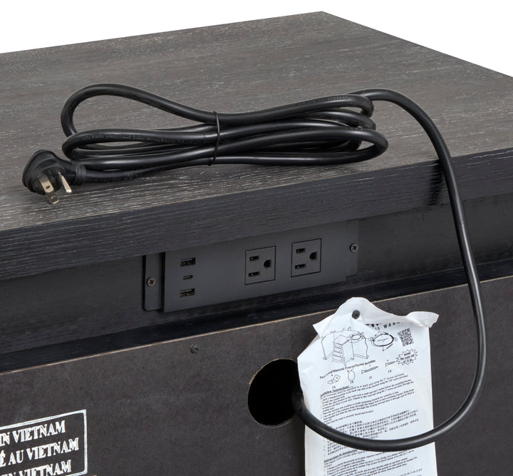 Kinsley Black Heron Drawer Nightstand - B5890-01