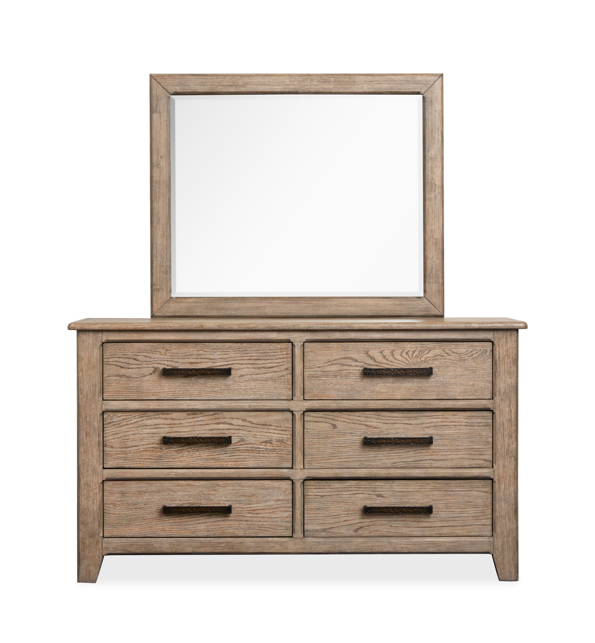 Claremont Smokey Taupe Dresser With Landscape Mirror - B5942-2240