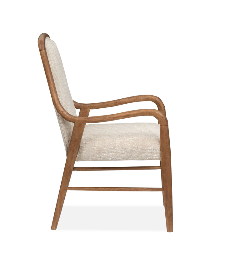 Woodward Dark Clove Wood Slat Back Arm Chair - Set of 2 - D6521-73