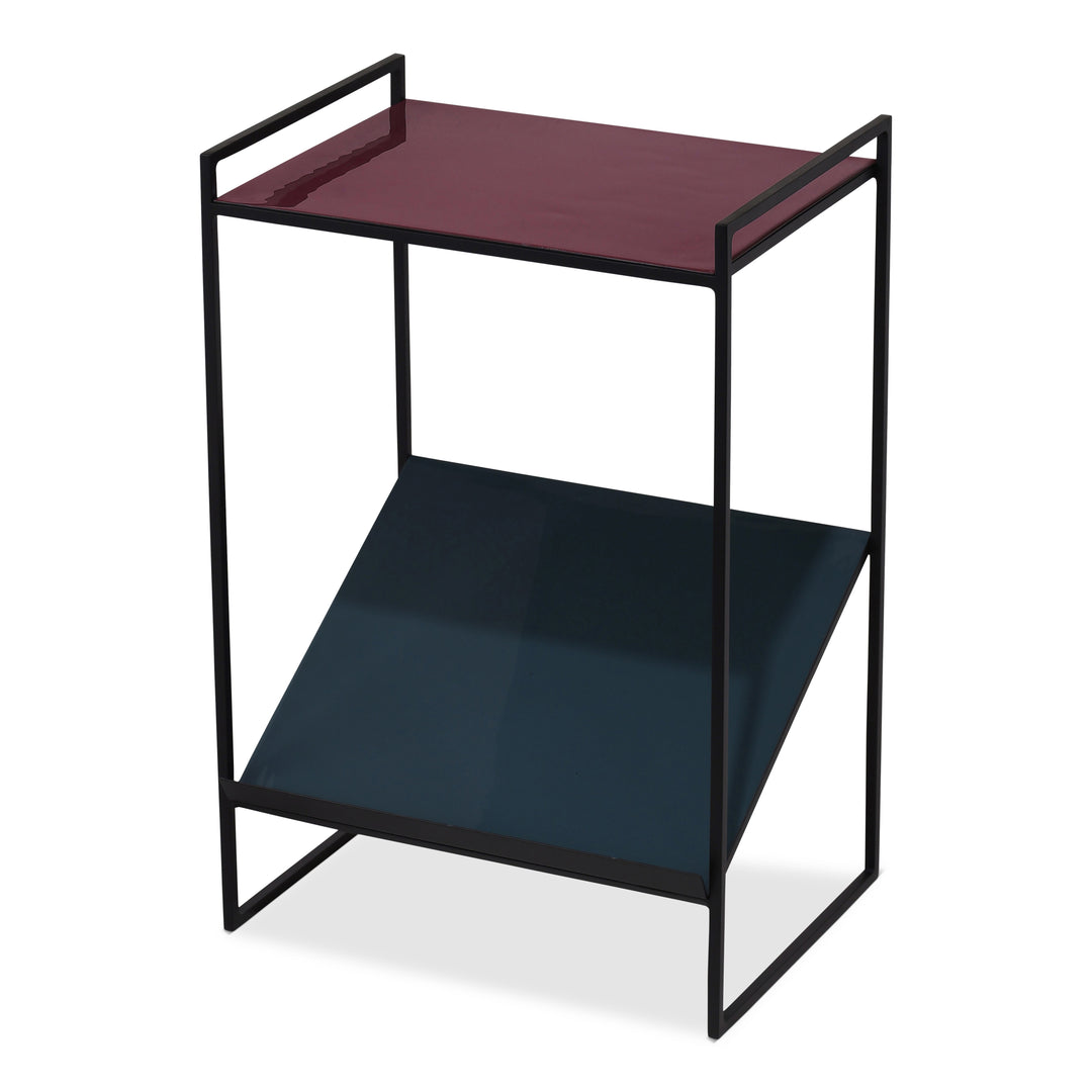 Naomi Enamel Magazine End Table