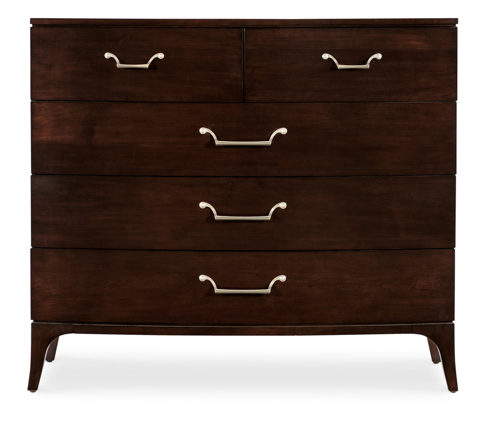 American Home Furniture | Hooker Furniture - Bella Donna Five-Drawer Chest - Caviar