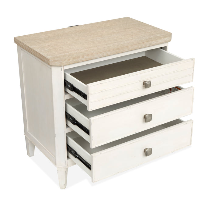 Echo Isles Sea Pearl And Driftwood Drawer Nightstand - B6310-01