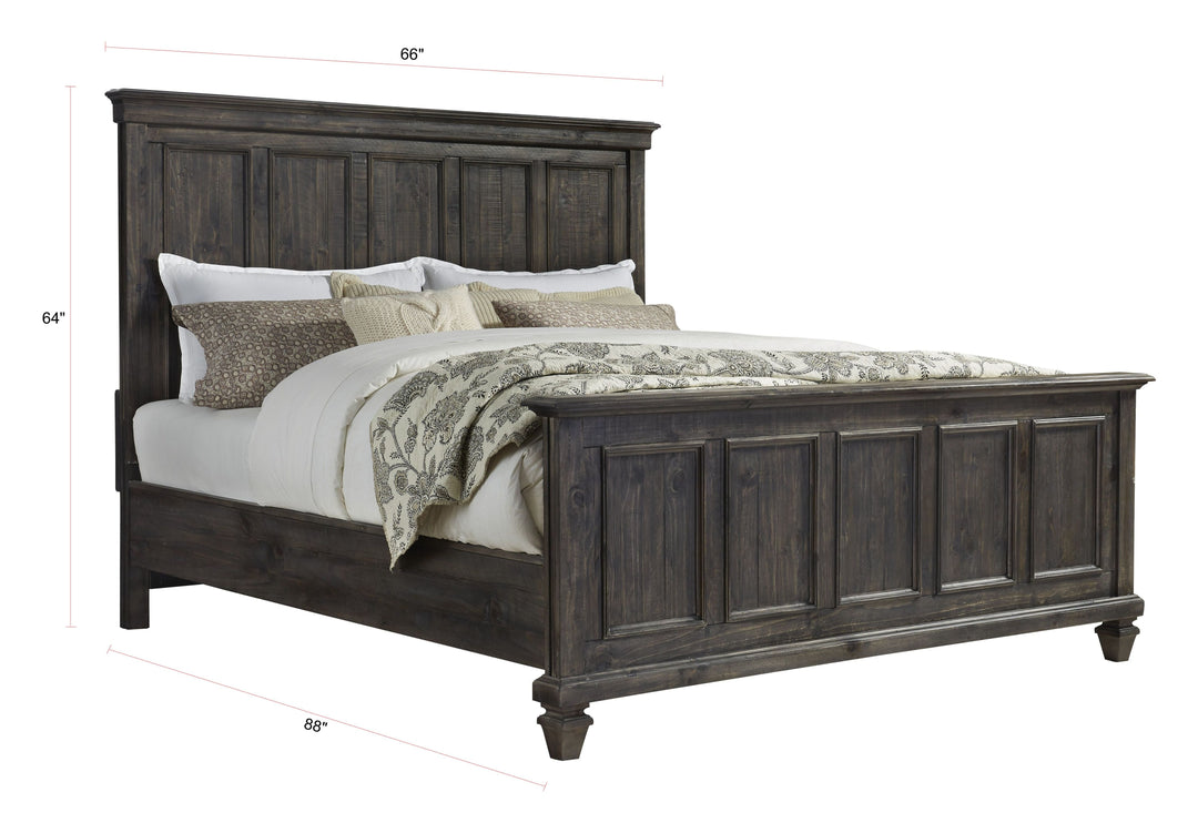 Calistoga Weathered Charcoal Queen Panel Bed - B2590-54