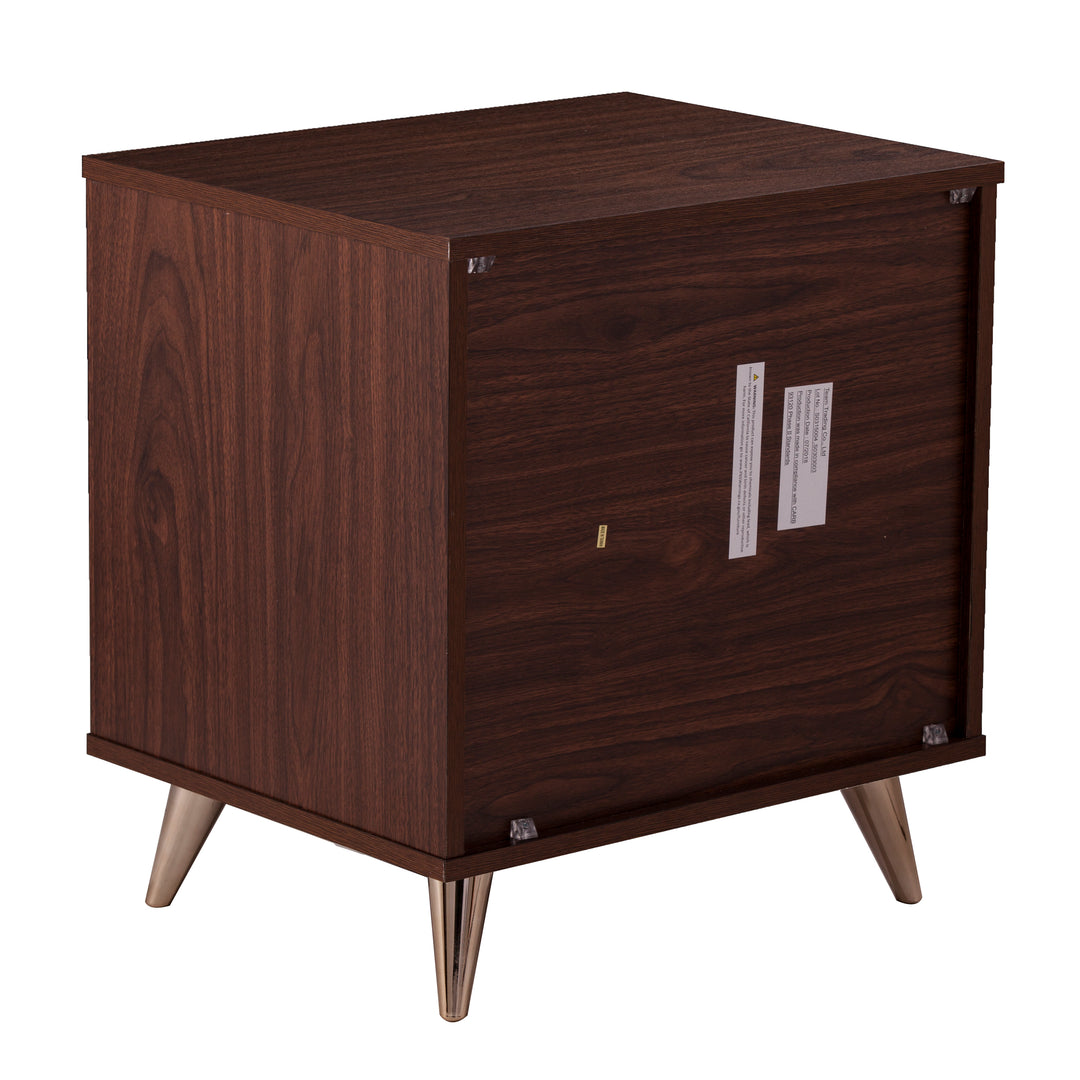 American Home Furniture | SEI Furniture - Oren Modern Bedside Table w/ Drawers