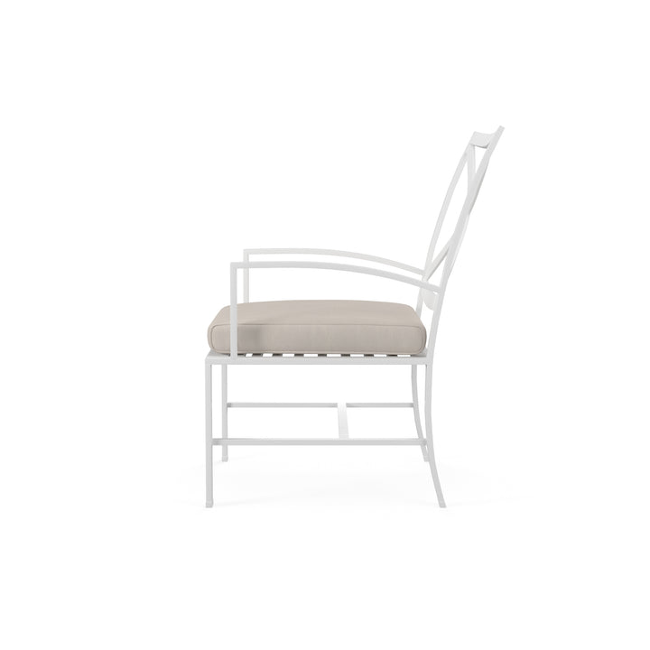 American Home Furniture | Sunset West - Bristol Dining Chair in Canvas Flax w/ Self Welt