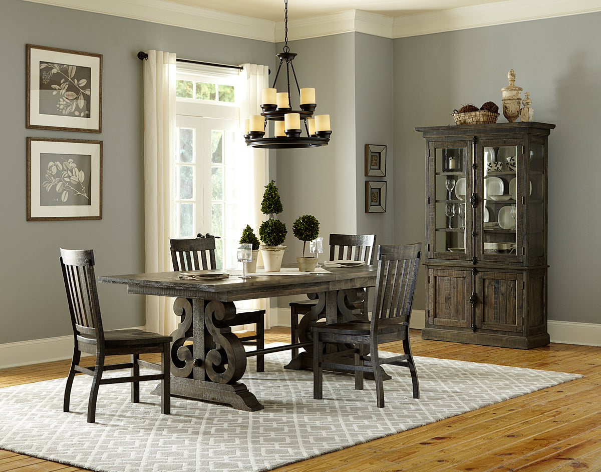 Bellamy Peppercorn Extendable Rectangular Dining Table - D2491-20