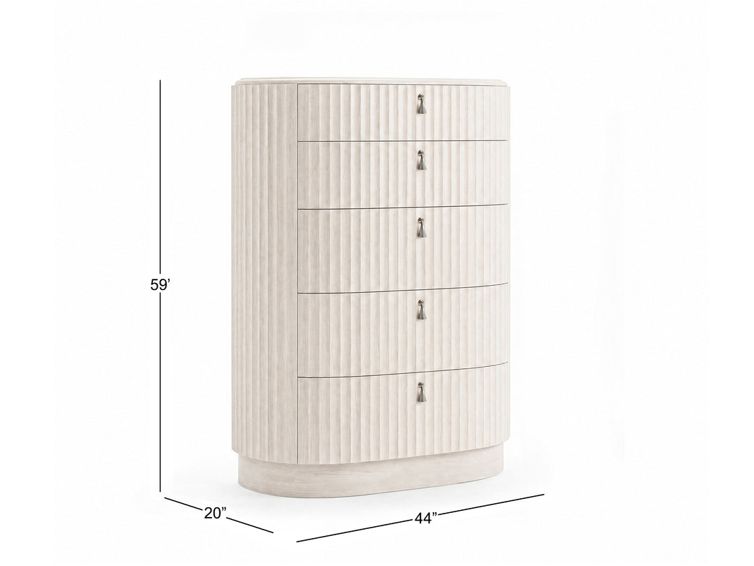 Vivienne Whisper White Drawer Chest - BP448-124