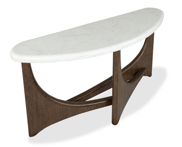 Arwen Turkish Coffee Demilune Sofa Table - T5944-75