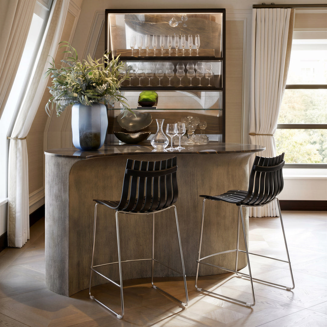 Beaufort Counter Stool (Set of 2) Black - 111177