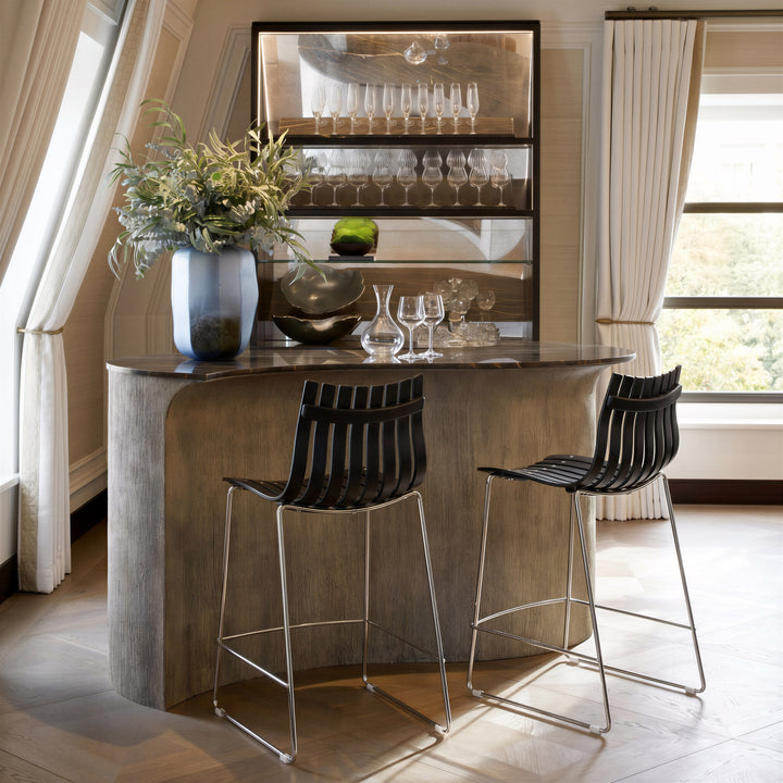 Beaufort Counter Stool (Set of 2) Black - 111177