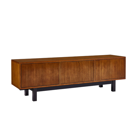 SEI Furniture Welling Three-Door Media Console w/ Storage MEDIA + TV STANDS