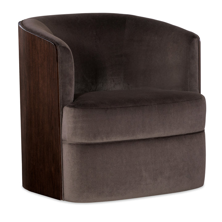 American Home Furniture | Hooker Furniture - Donna Swivel Chair - Brown