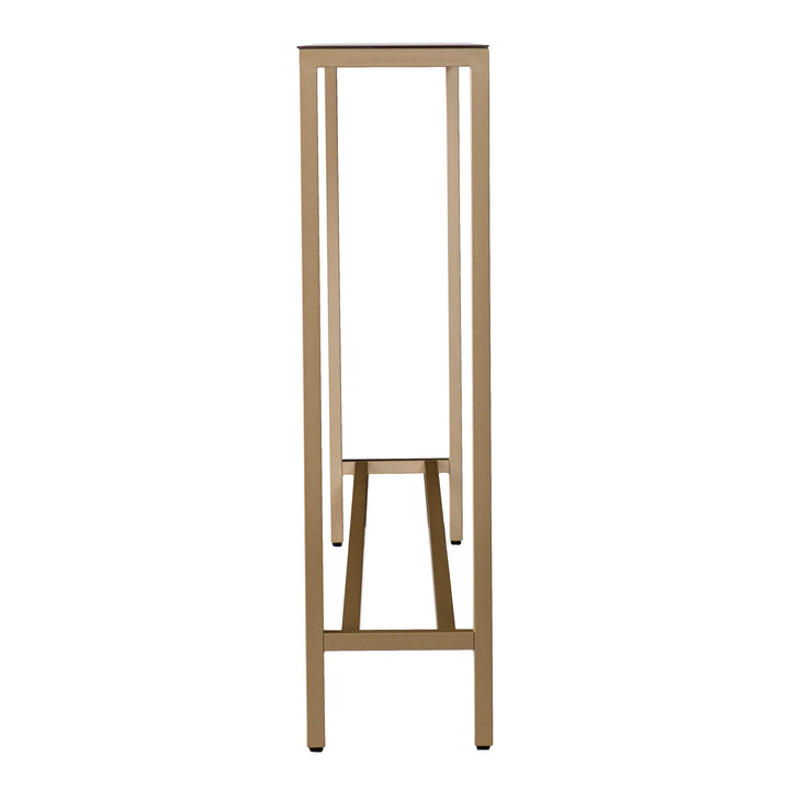 Darrin Long Console Table - Gold - AmericanHomeFurniture
