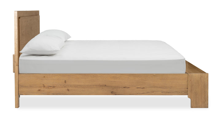 Davenport Rustic Caramel Panel Storage Bed