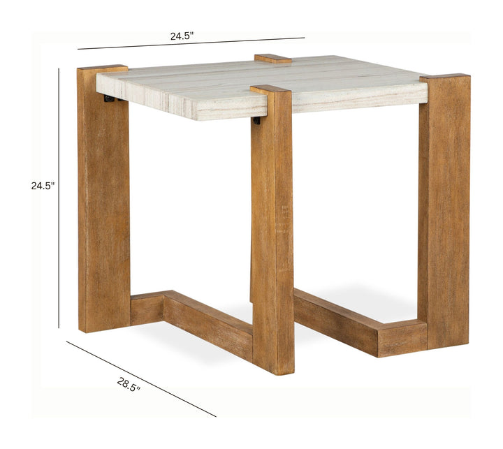 Carrington Honey Wheat Rectangular End Table - T5930-03