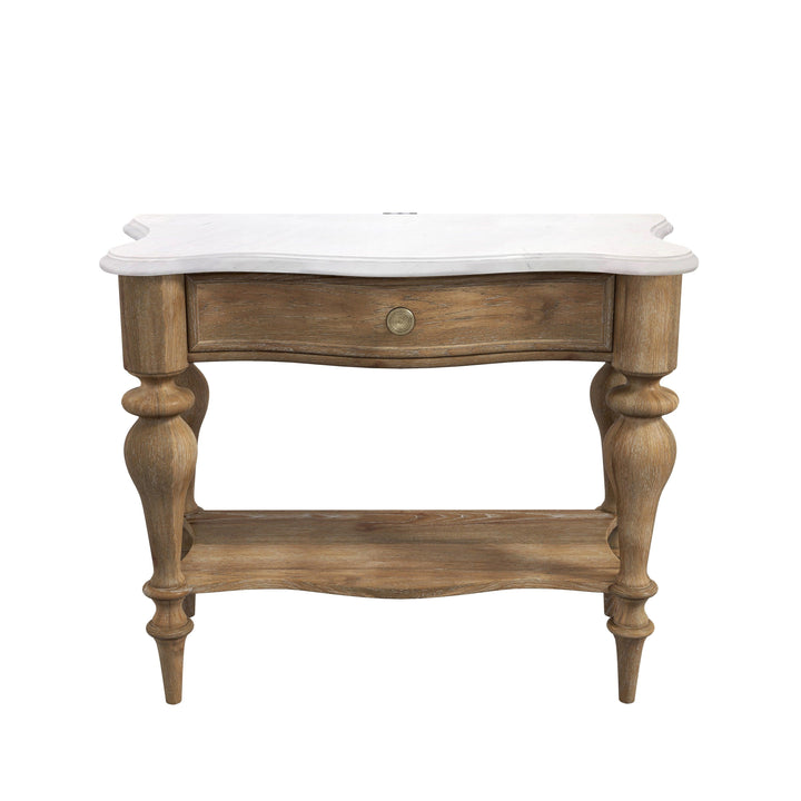 Weston Hills Bedside Table with Storage Drawer - AmericanHomeFurniture