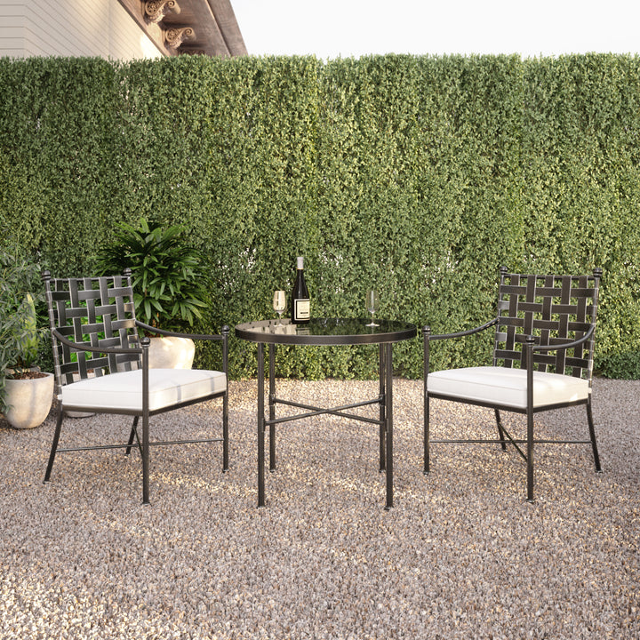 Provence Dining Chair in Canvas Skyline w/ Self Welt