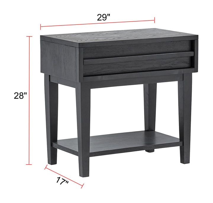 Lindon Coffee Bean Open Nightstand - B5570-05D