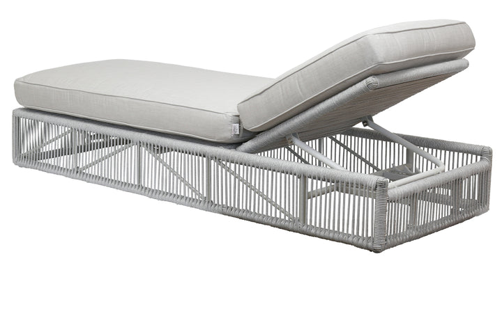 American Home Furniture | Sunset West - Miami Adjustable Chaise in Echo Ash w/ Self Welt