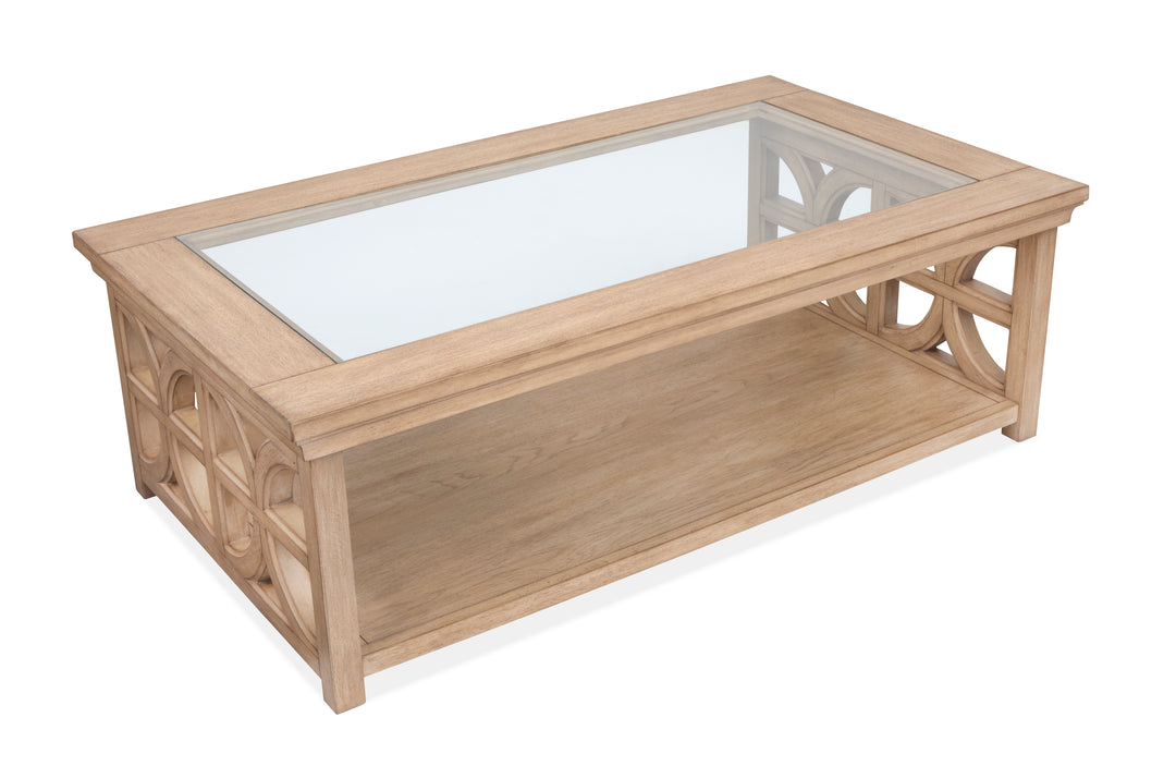 Coventry Honey Wheat Rectangular Shelf Cocktail Table - T6480-42