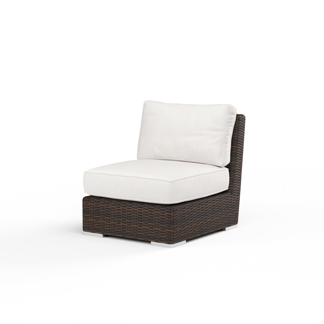 American Home Furniture | Sunset West - Montecito Armless Club Chair in Canvas Flax w/ Self Welt