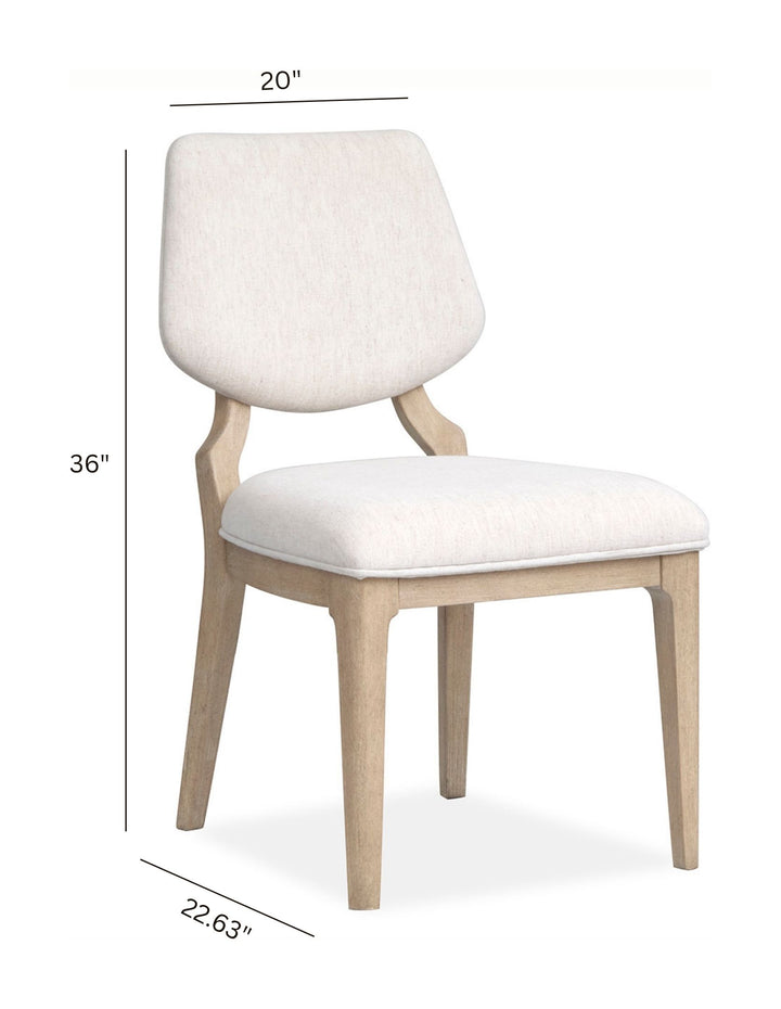 Sunset Cove Sanibel Brown Upholstered Side Chair - Set of 2 - D5783-63