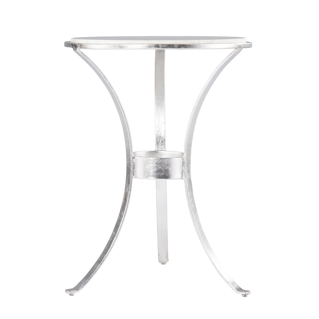 American Home Furniture | SEI Furniture - Fordoche Round Accent Table - Silver