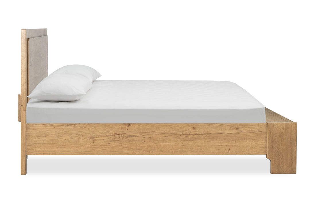 Davenport Rustic Caramel Panel Storage Bed