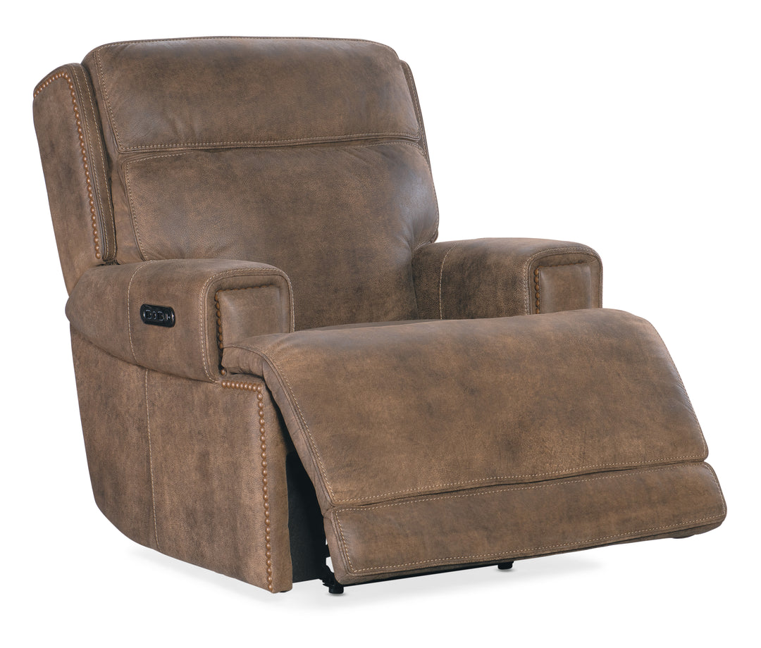 American Home Furniture Hooker Furniture Wheeler Power Recliner with Power Headrest
