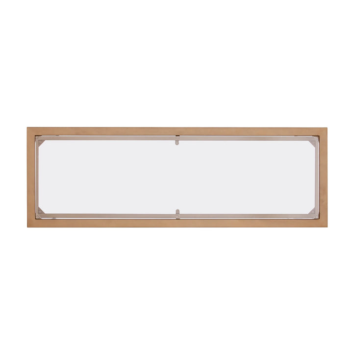 Jaymes Gold Metal and Glass Console Table - AmericanHomeFurniture
