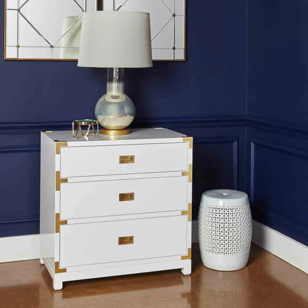 Villa and House Victoria 3-Drawer Side Table ACCENT TABLES