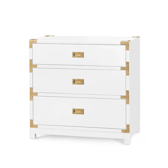 Villa and House Victoria 3-Drawer Side Table ACCENT TABLES